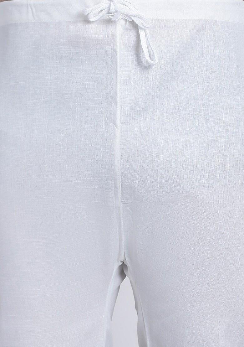 Purple Embroidered Cotton Kurta Set For Men