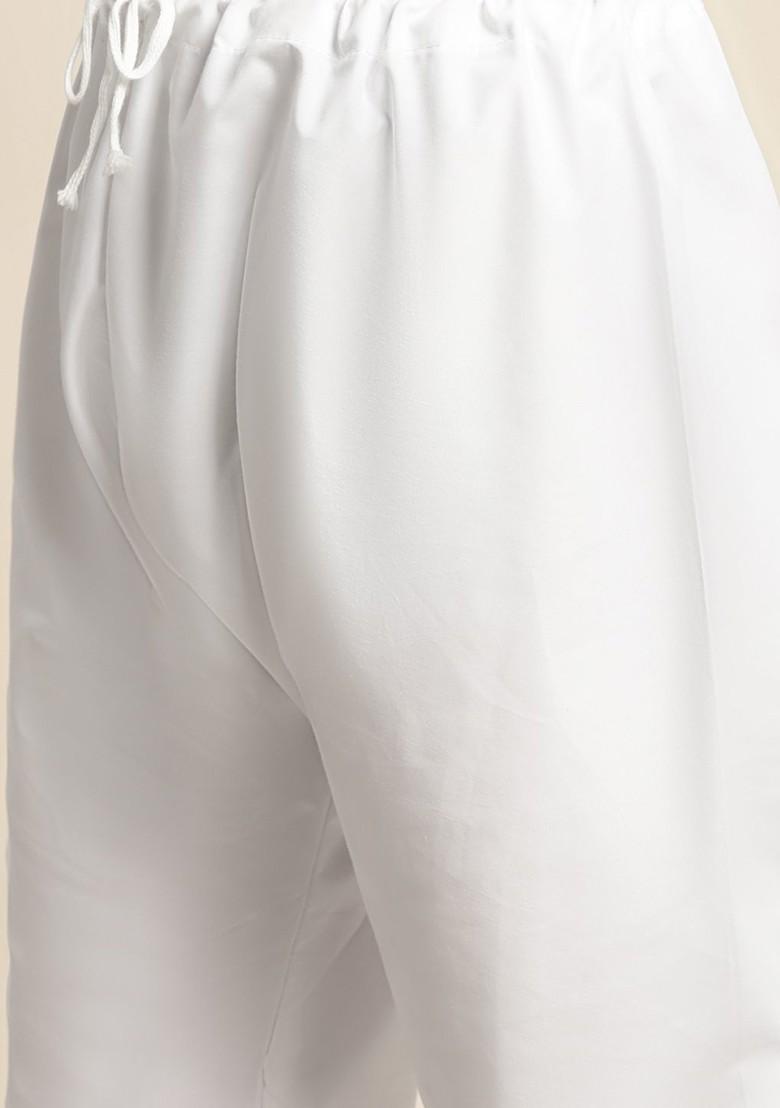 Lavender Solid Poly Blend Kurta Set For Men