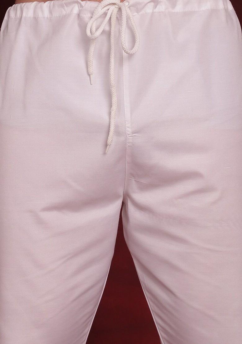 Green Embroidered Poly Blend Kurta Set For Men