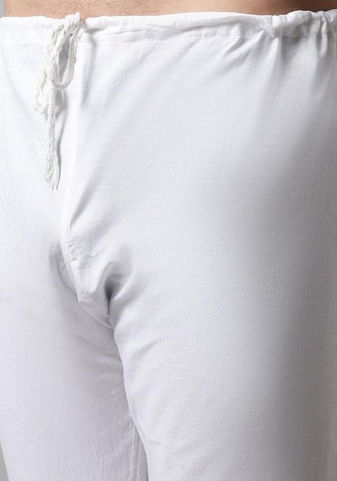 Maroon Embroidered Poly Blend Kurta Set For Men