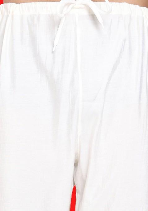 Black Printed Poly Blend Kurta Set For Men