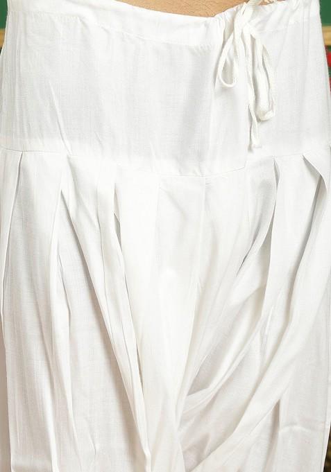 Green Embroidered Poly Blend Kurta Set For Men