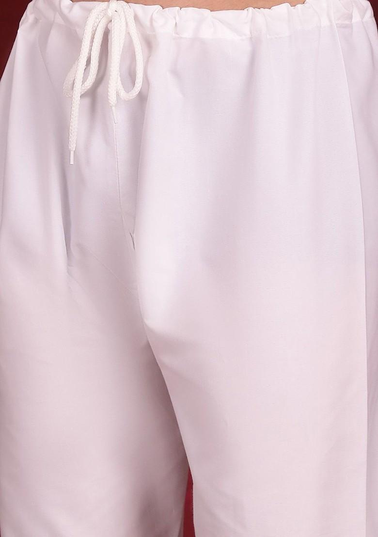 Green Embroidered Poly Blend Kurta Set For Men