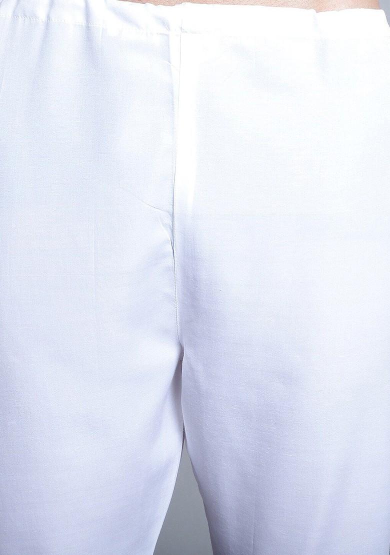 Navy Blue Printed Poly Blend Kurta Set For Men