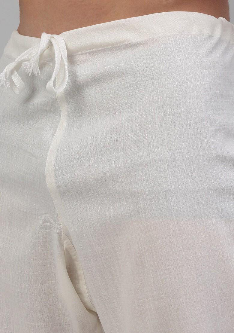 Olive Embroidered Poly Blend Kurta Set For Men