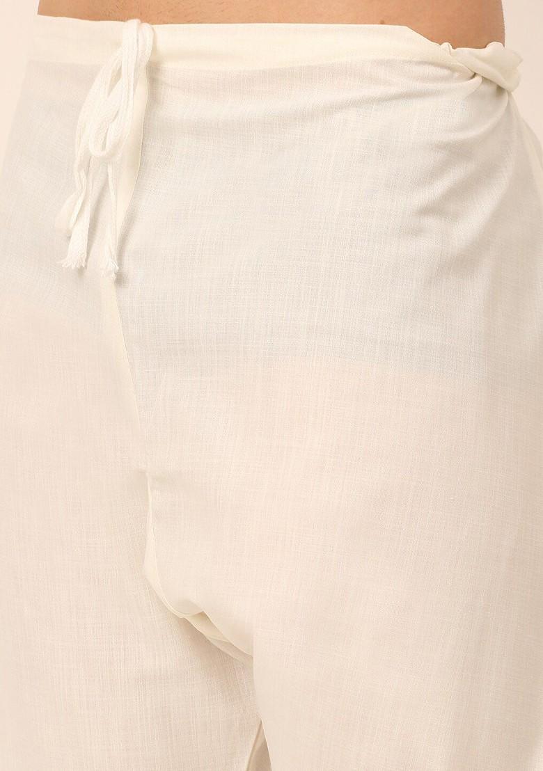 Charcoal Grey Embroidered Poly Blend Kurta Set For Men