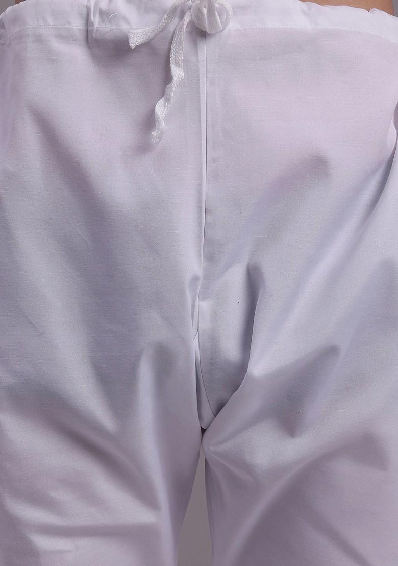 Blue Embroidered Poly Blend Kurta Set For Men