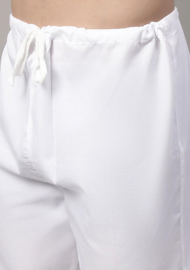 Turquoise Blue Woven Design Poly Blend Kurta Set For Men