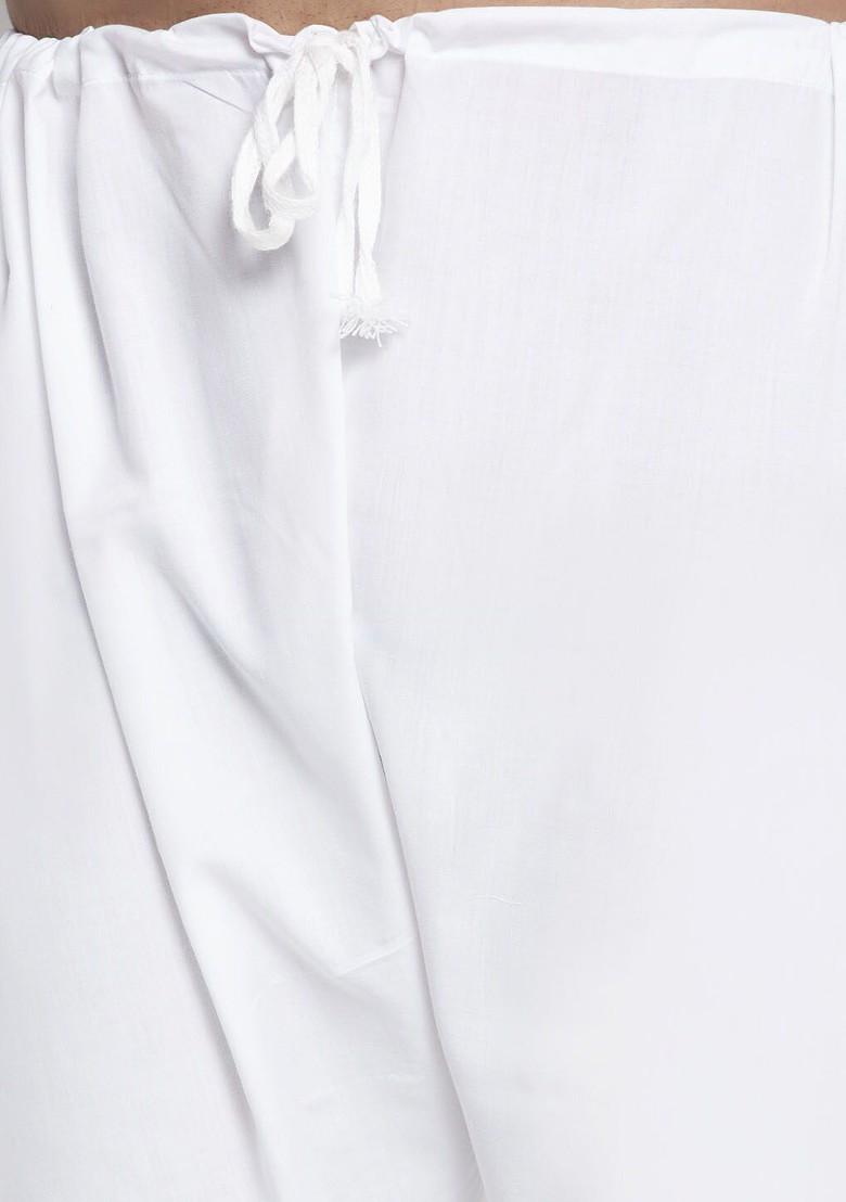 Green Embroidered Poly Blend Kurta Set For Men