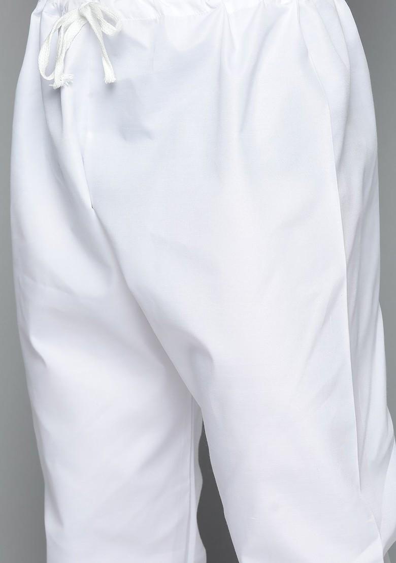 Green Embroidered Poly Blend Kurta Set For Men