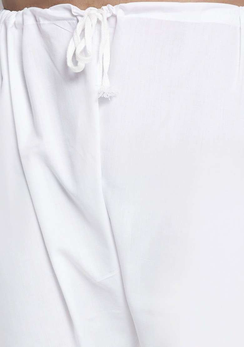 Olive Embroidered Poly Blend Kurta Set For Men - Indya