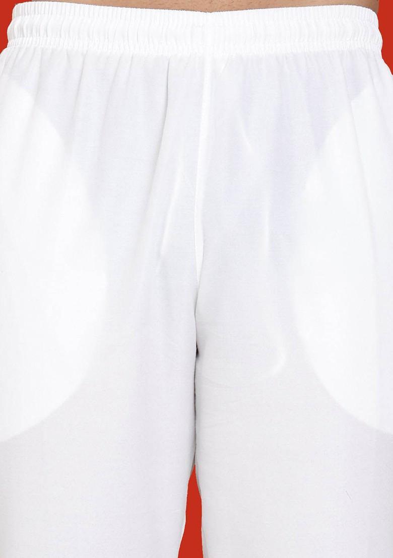 Navy Blue Embroidered Poly Blend Kurta Set For Men