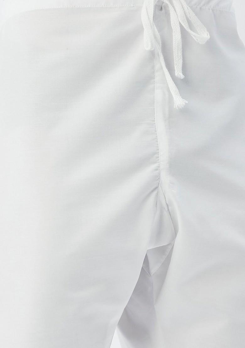 Sea Green Printed Poly Blend Kurta Set For Men