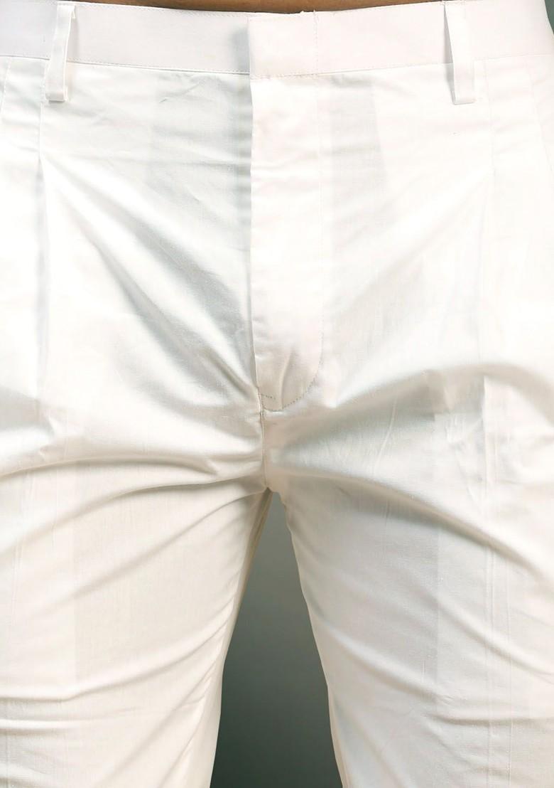 Navy Blue Ethnic Motifs Poly Blend Kurta Set For Men