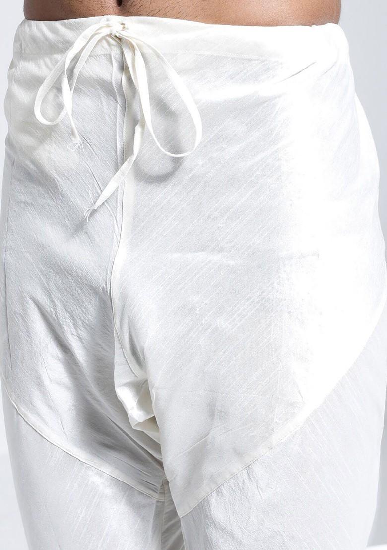 Green Embroidered Silk Kurta Set For Men