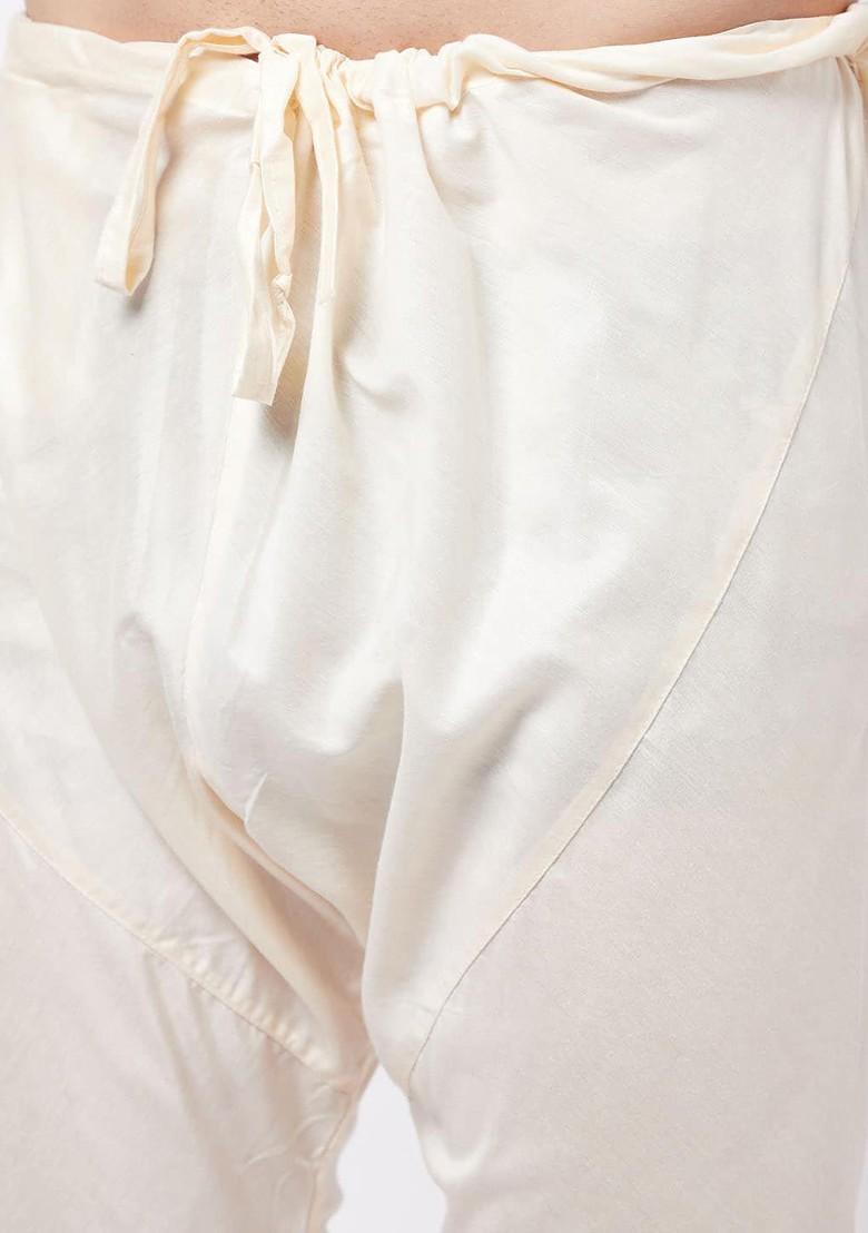 Pink Floral Print Poly Blend Kurta Set For Men