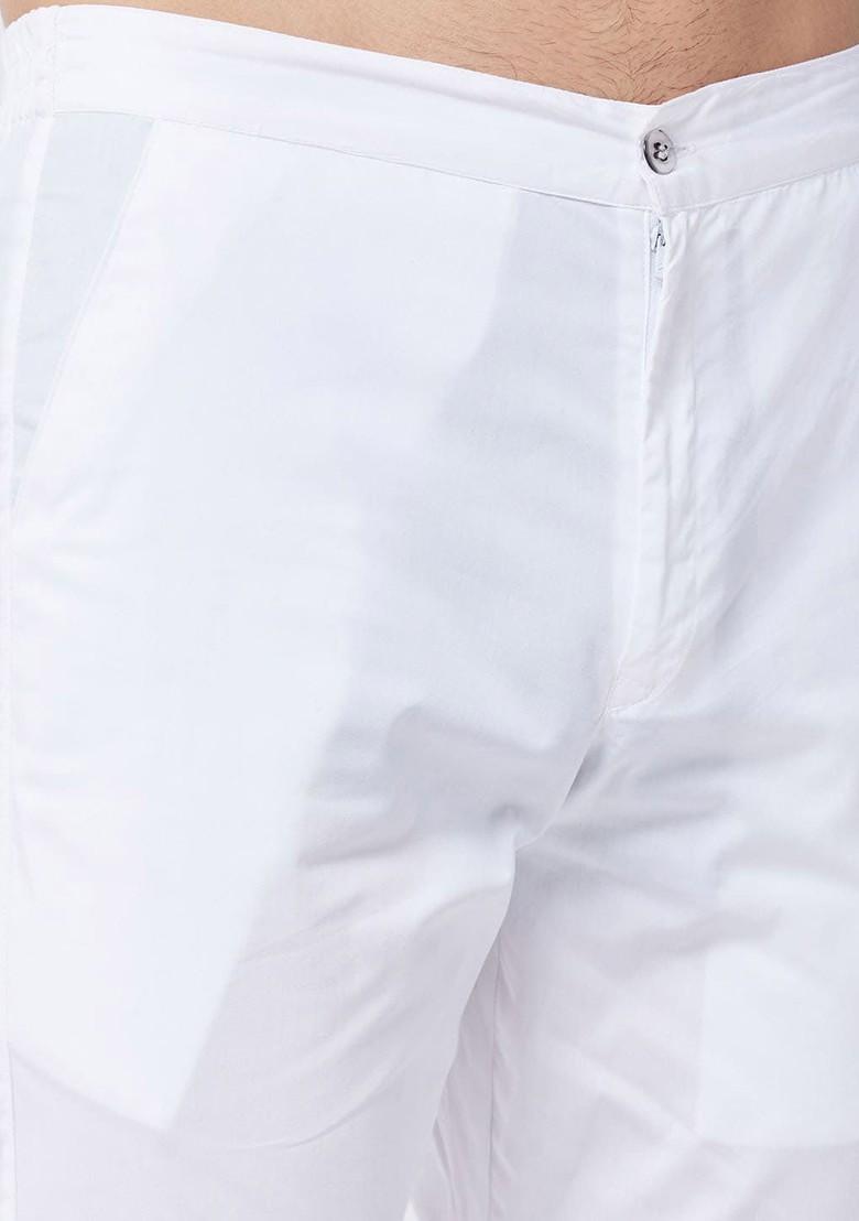 Orange Tie And Dye Cotton Kurta Set For Men