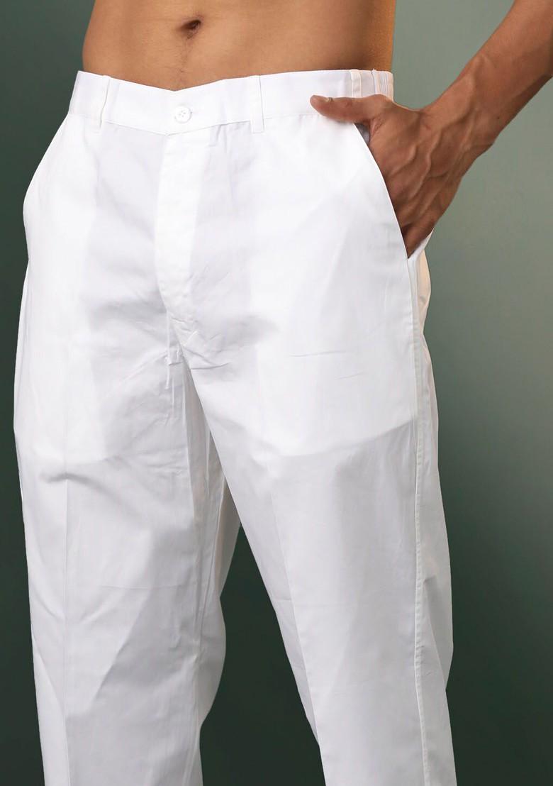 Black Ethnic Motifs Poly Blend Kurta Set For Men