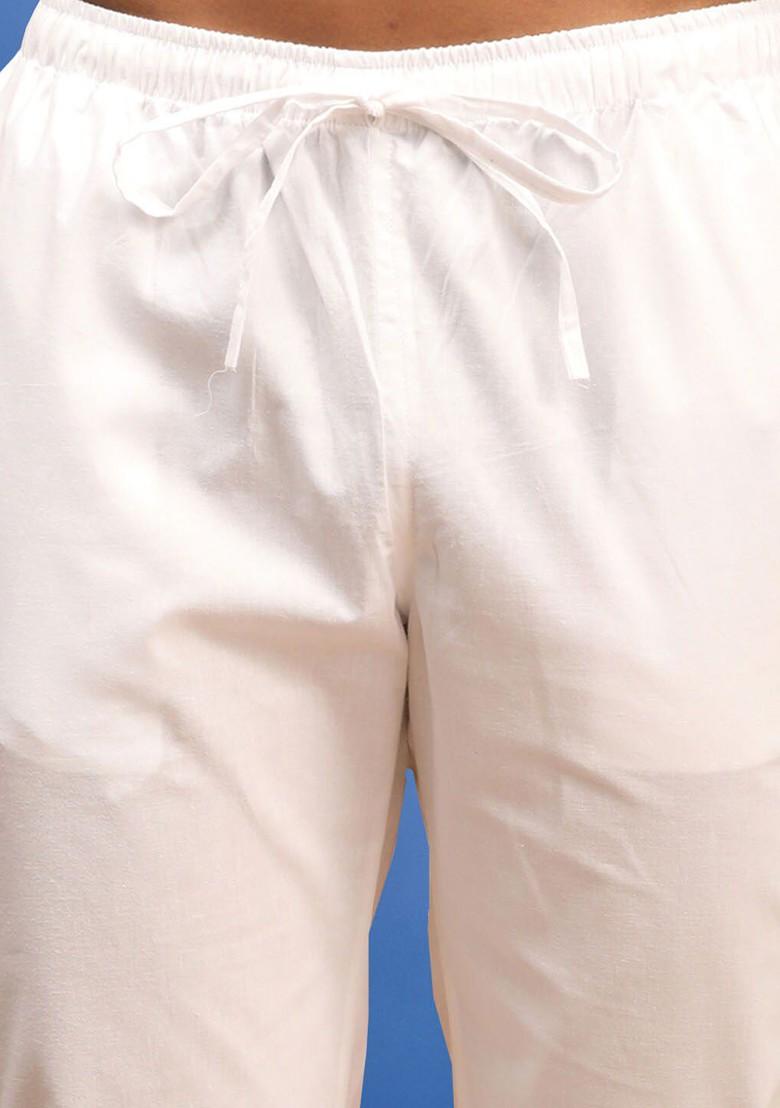 Purple Solid Cotton Kurta Set For Men