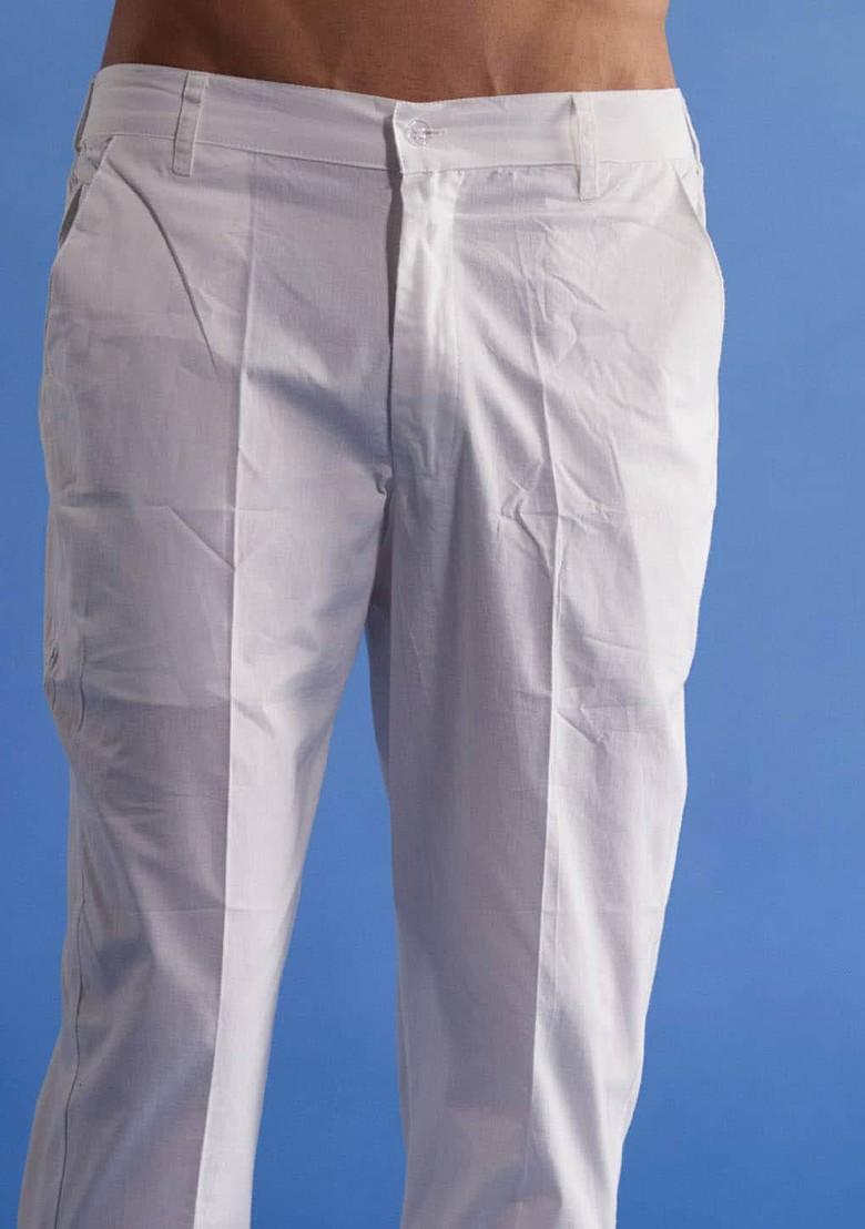 Purple Solid Cotton Kurta Set For Men