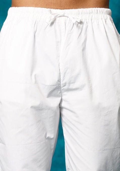 Yellow Ethnic Motifs Poly Blend Kurta Set For Men