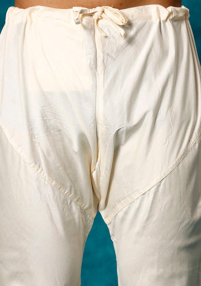 Black Geometric Print Poly Blend Kurta Set For Men