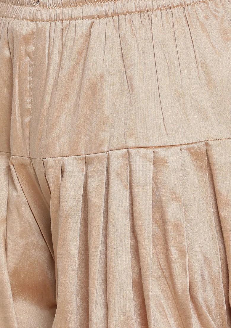 Blue Woven Poly Blend Kurta Set For Men