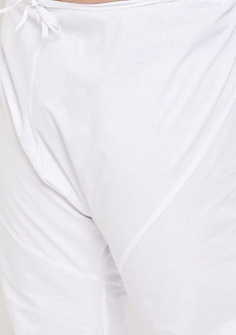 Black Solid Cotton Kurta Set For Men