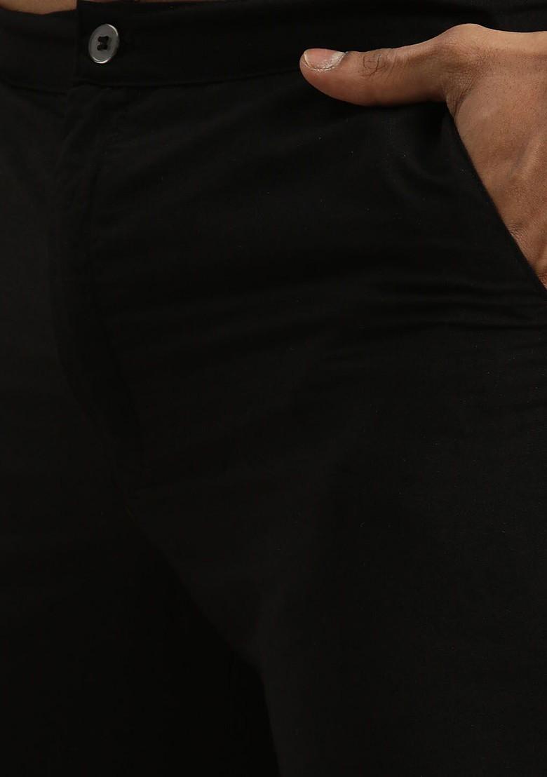 Black Sequin Work Georgette Kurta Set For Men