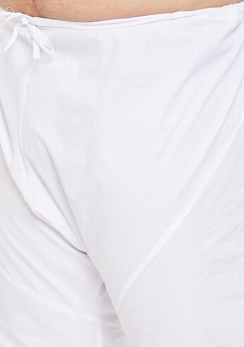 Pink Solid Poly Blend Kurta Set For Men