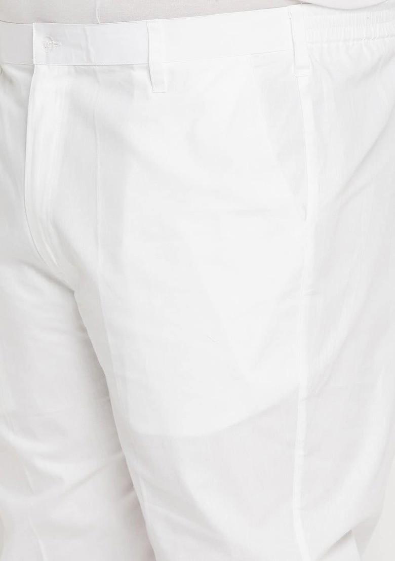 Blue Solid Poly Blend Kurta Set For Men