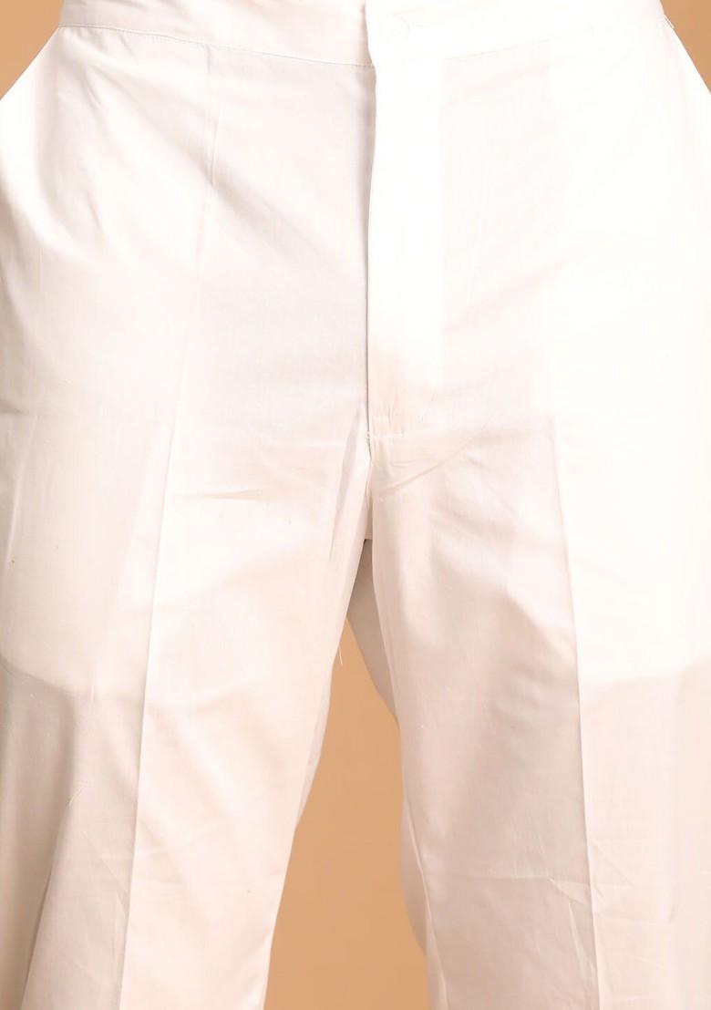 Sea Green Ethnic Motifs Cotton Kurta Set For Men