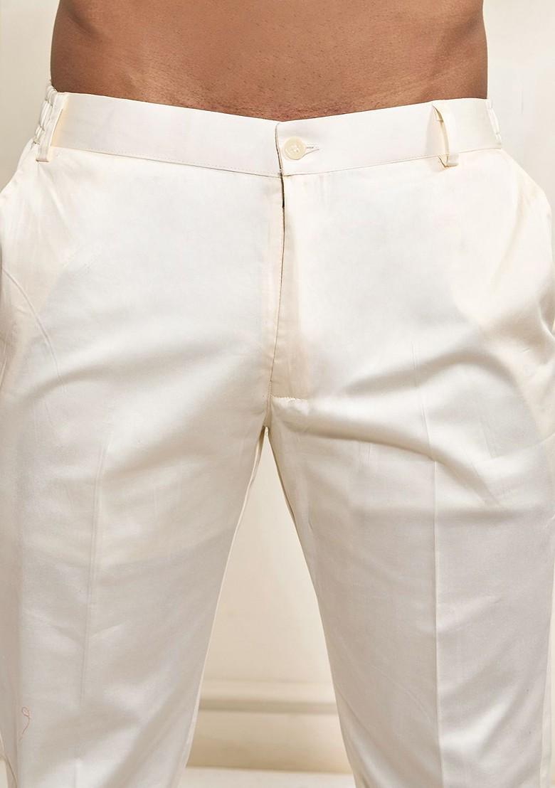 Maroon Floral Print Poly Blend Kurta Set For Men