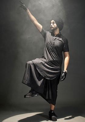 Black Embroidered Poly Blend Kurta Set For Men