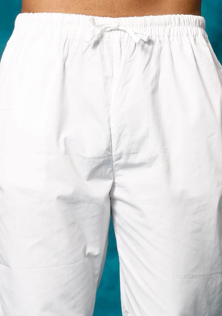 Black Ethnic Motifs Poly Blend Kurta Set For Men