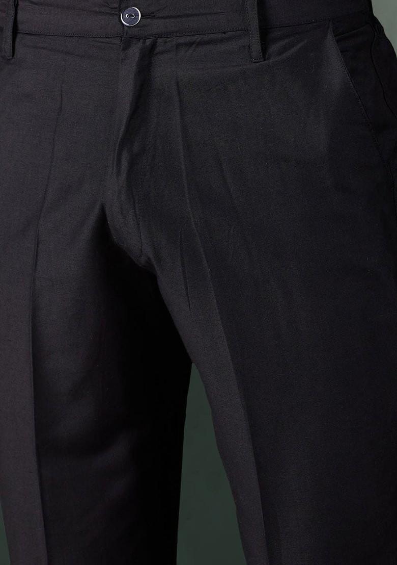 Grey Printed Poly Blend Kurta Set For Men