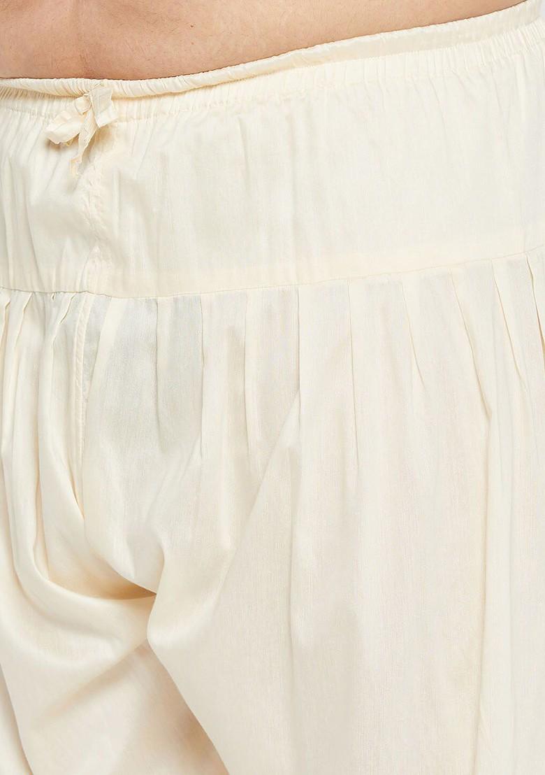 Pink Embroidered Cotton Kurta Set For Men