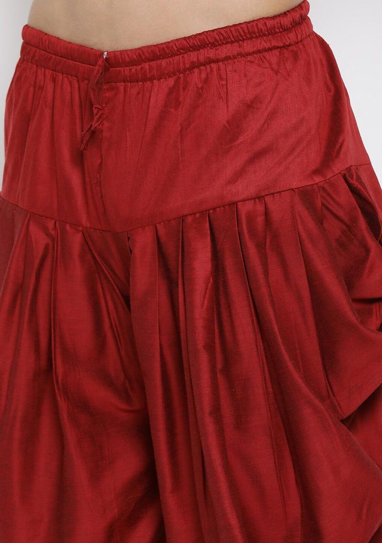 Rose Gold Solid Poly Blend Kurta Set For Men