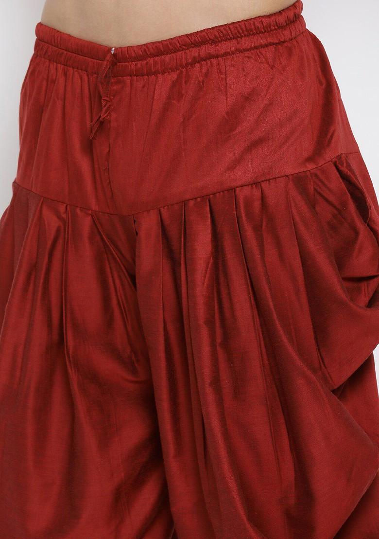 Black Solid Poly Blend Kurta Set For Men