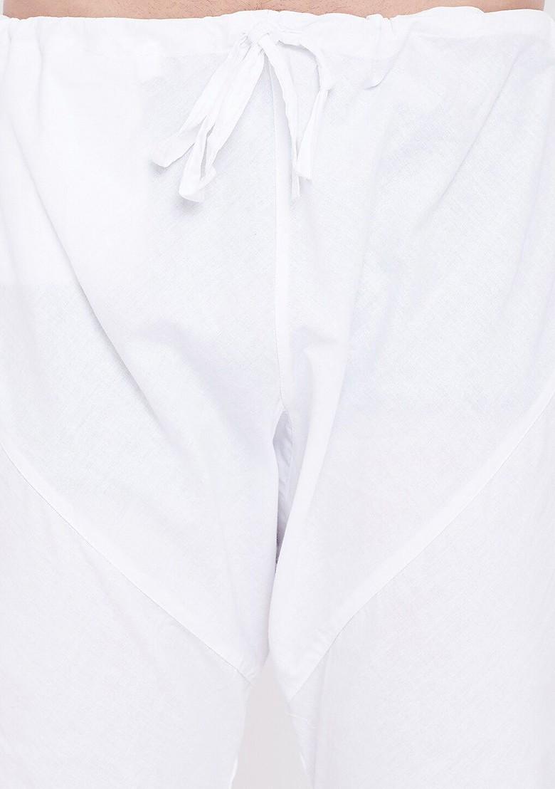 Purple Solid Poly Blend Kurta Set For Men