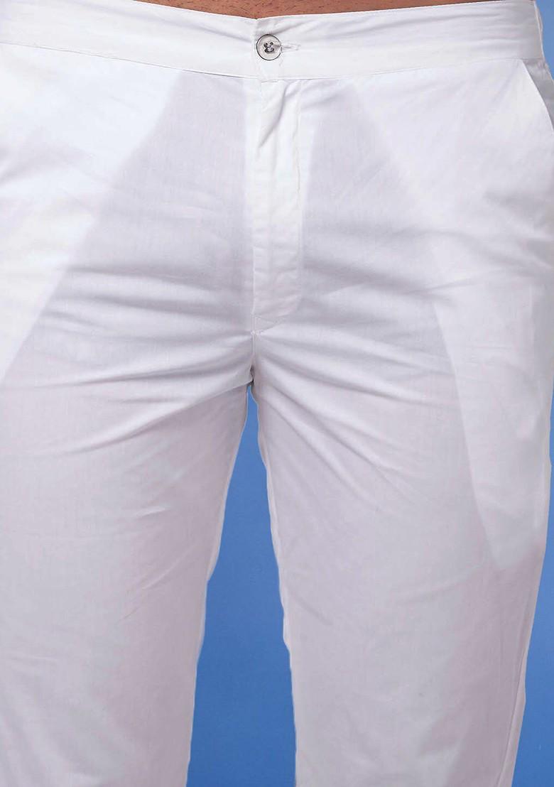 Grey Striped Cotton Kurta Set For Men