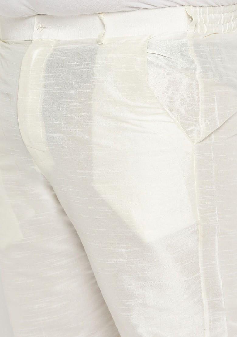 Turquoise Blue Solid Poly Blend Kurta Set For Men