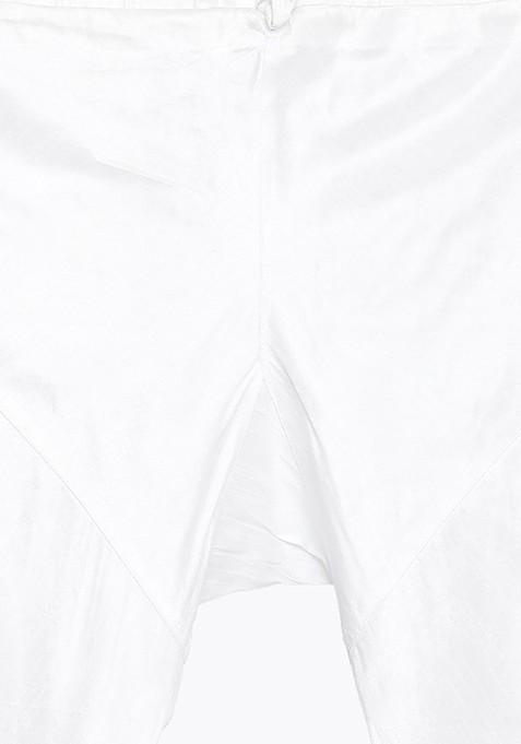 Grey Solid Poly Blend Kurta Set For Men