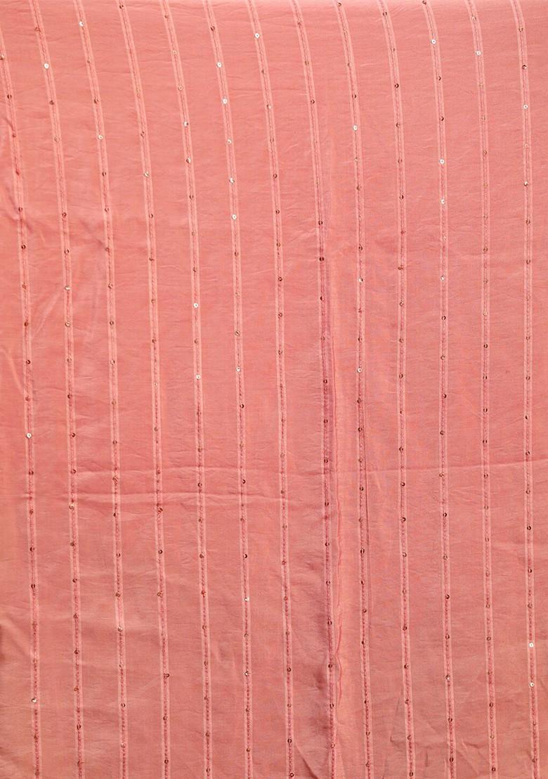 Pink Embroidered Poly Blend Kurta Set For Men