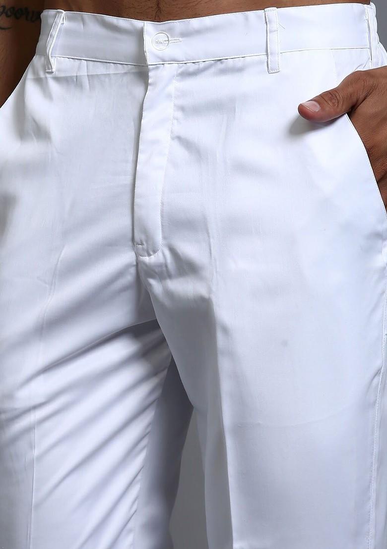 Purple Solid Poly Blend Kurta Set For Men