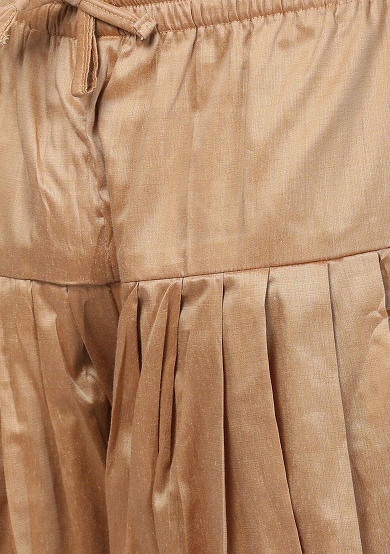 Pink Solid Pathani Kurta Set For Men