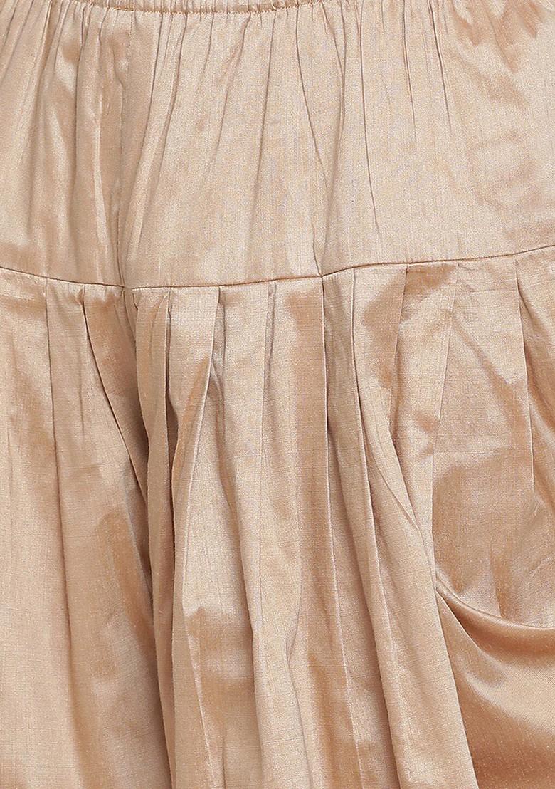 Turquoise Blue Solid Poly Blend Kurta Set For Men