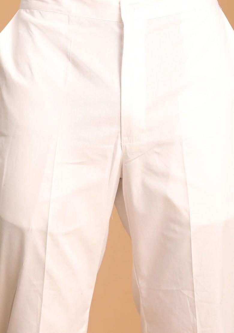 Black Ikat Print Poly Blend Kurta Set For Men