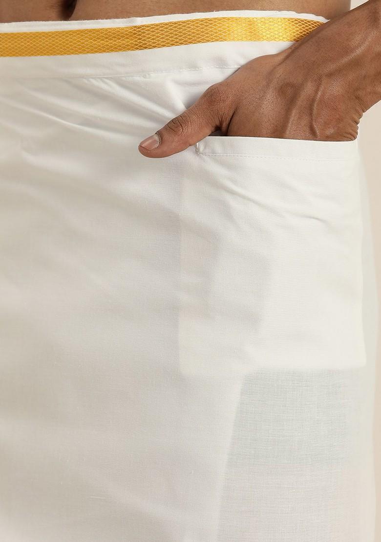 Black Solid Poly Blend Kurta Set For Men