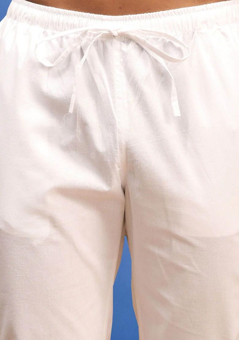 Green Embroidered Cotton Kurta Set For Men